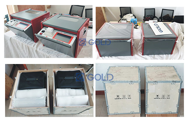 Kirim dua set GDYJ-502A 80KV Transformer Oil BDV Tester ke Bulgaria