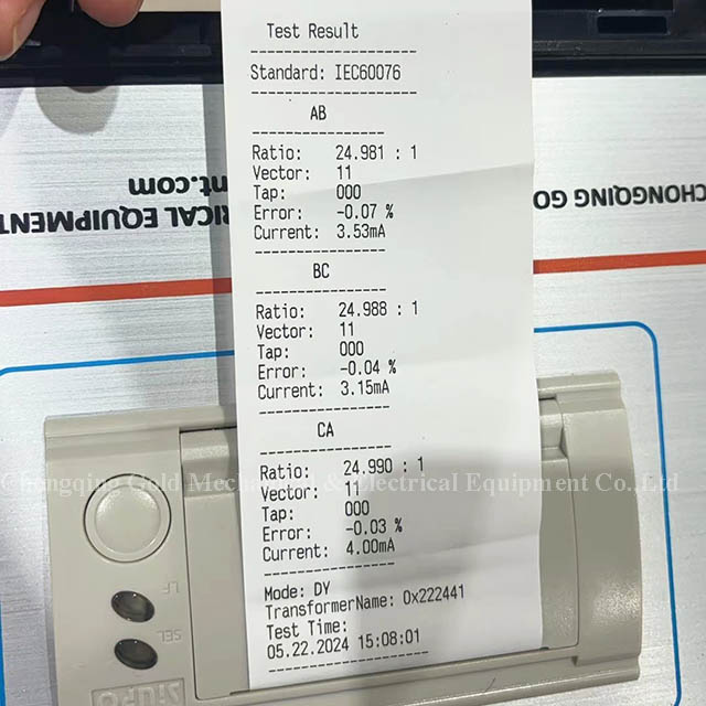 GDBC-901 Fase Tunggal dan Transformator Tiga Fase Rasio TTR Tester