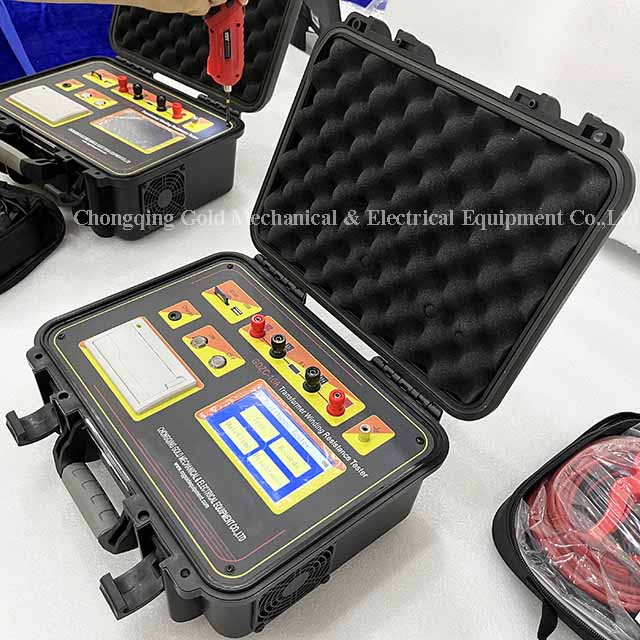 GDZC-10A Transformer Winding Resistance Meter Micro Ohmmeter untuk Transformer (dengan Baterai Lithium)